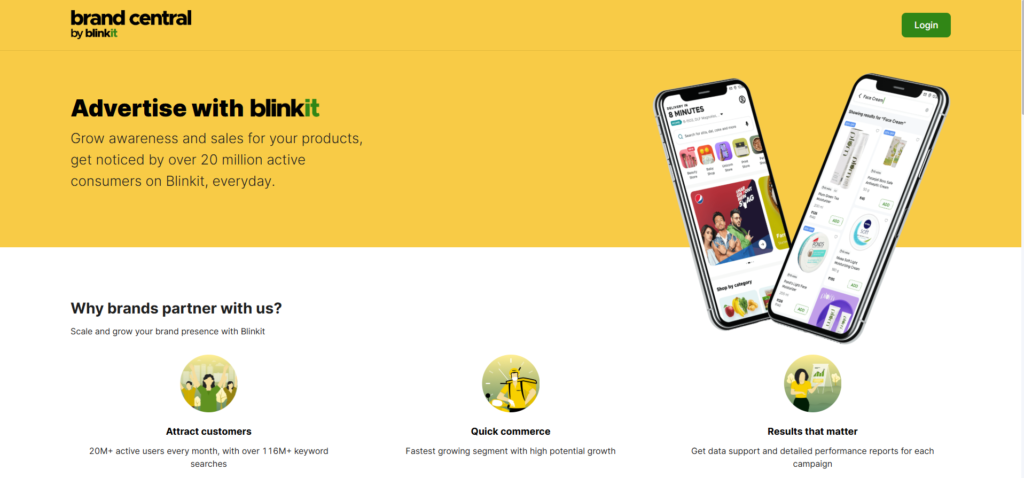 Blinkit advertisment