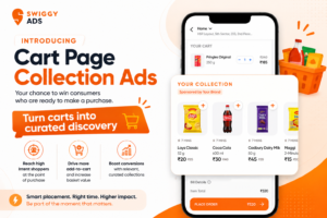Swiggy Cart Page Collection Ads