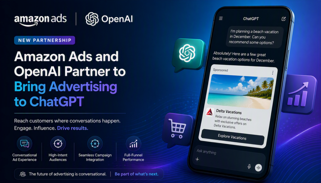 Amazon Ads ChatGPT Partner to Bring Advertising to OpenAI : A big update for Brands in 2026
